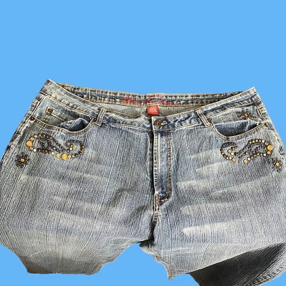 Vintage Diva Straight Leg, Midrise Blue Jeans / SZ: 22 - Picture 3 of 8